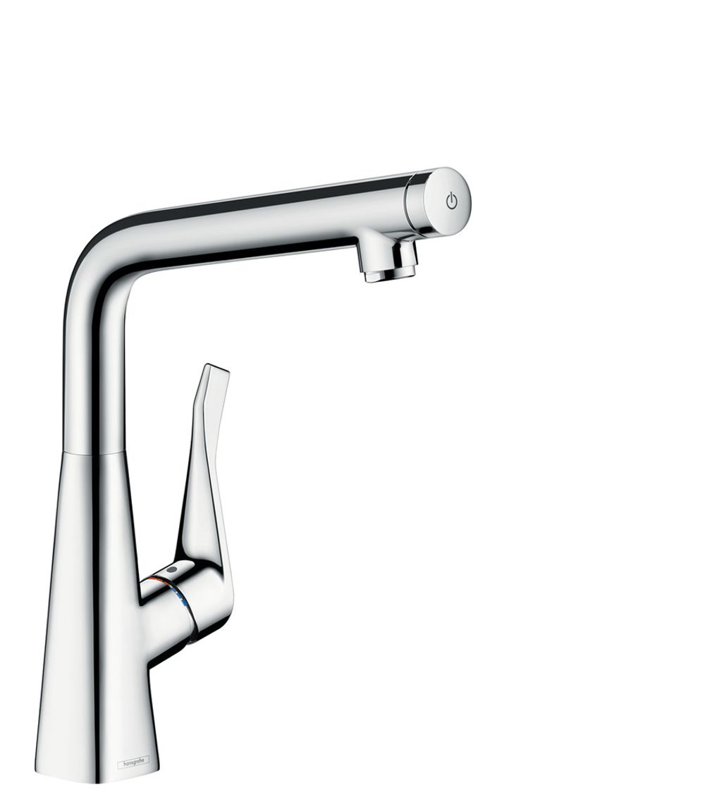 https://raleo.de:443/files/img/11eeea1f3a7bc62092906bba4399b90c/size_l/Hansgrohe-HG-Metris-Select-M71-Einhebel-Kuechenmischer-320-Eco-1jet-Chrom-14785000 gallery number 1